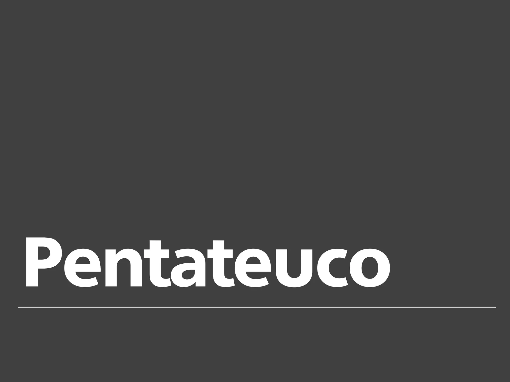 Pentateuco
 