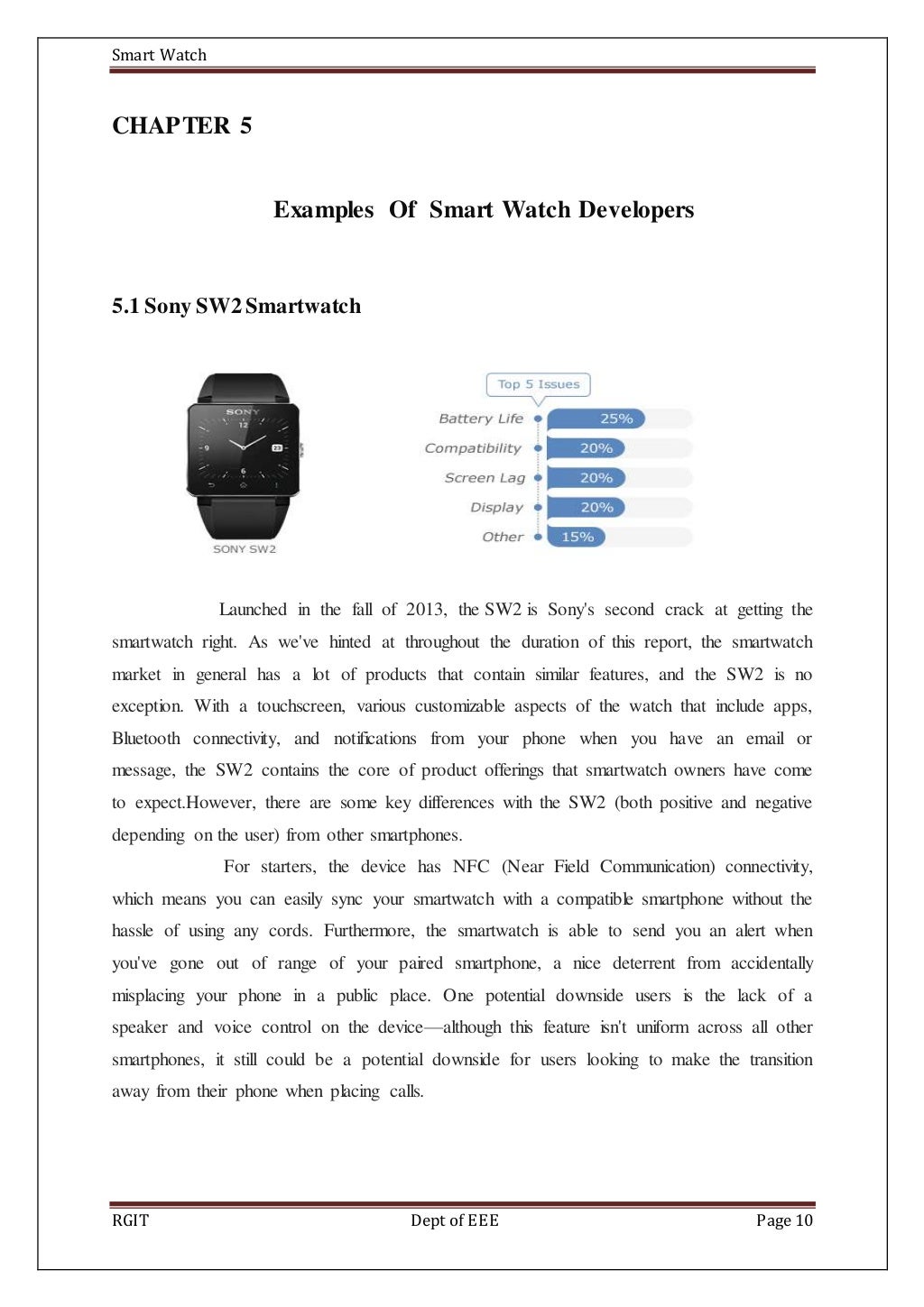 essay on smart watches