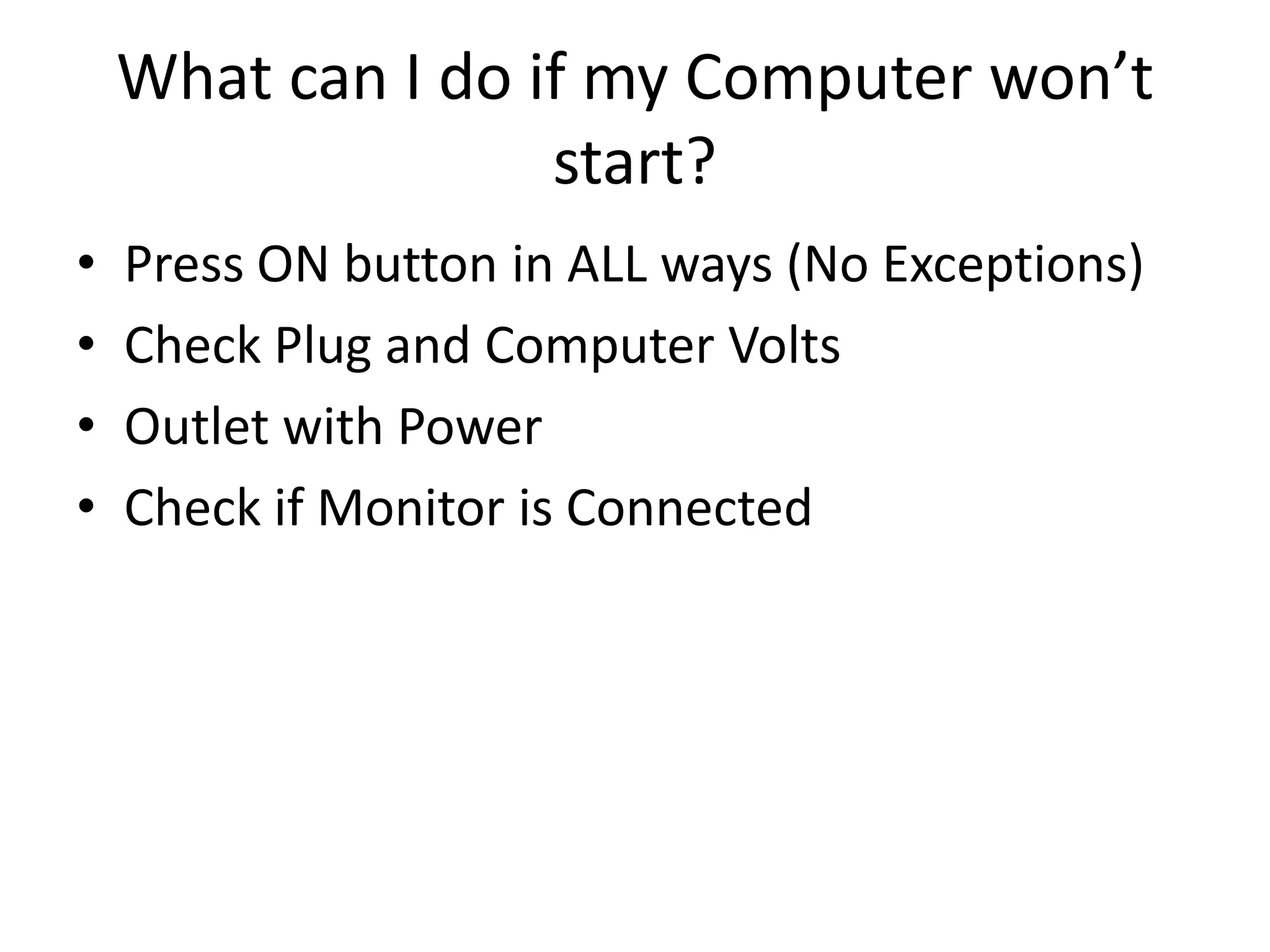 Troubleshooting solutions ppt