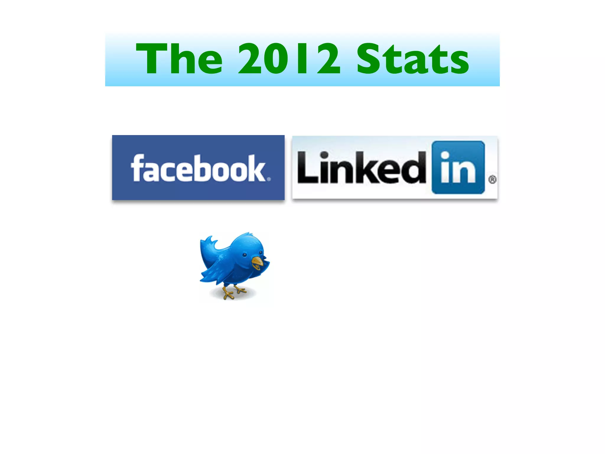 The 2012 Stats
 