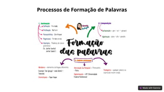 Morfologia da Língua Portuguesa: Formação e Classes de Palavras | PPTX