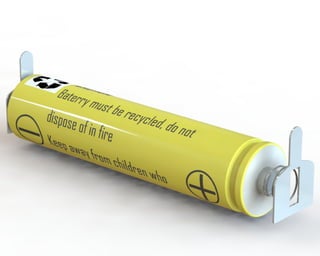 Aaa battery with connection