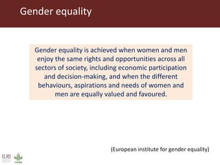 Integrating gender considerations into livestock genetic improvement programs in low to middle income countries