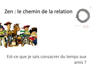 Zen
Le temps : la seule ressource limitée ?
L’heure
La journée
La semaine
Le mois
Le trimestre
Les saisons
L’année…
 