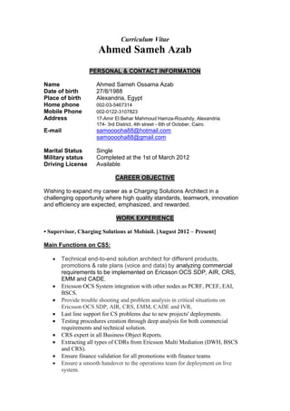 Curriculum Vitae_Ahmed Azab | PDF
