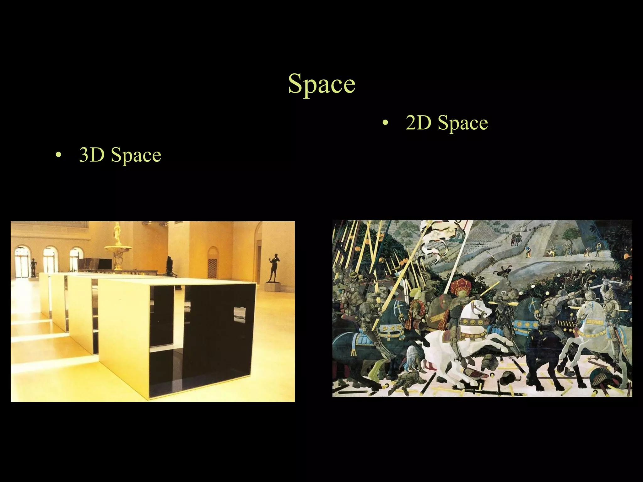 Space 3D Space 2D Space 