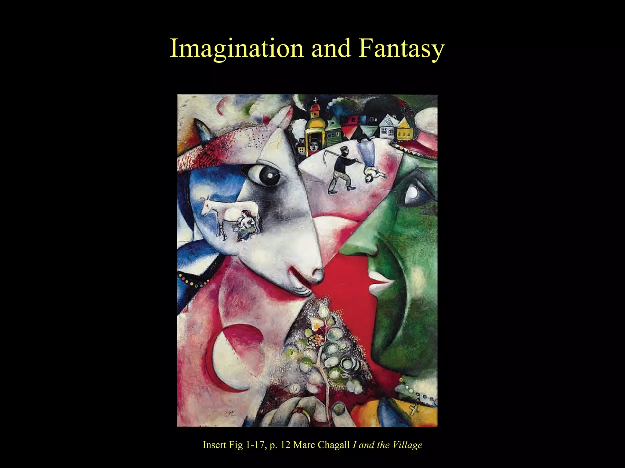 Insert Fig 1-17, p. 12 Marc Chagall  I and the Village Imagination and Fantasy 