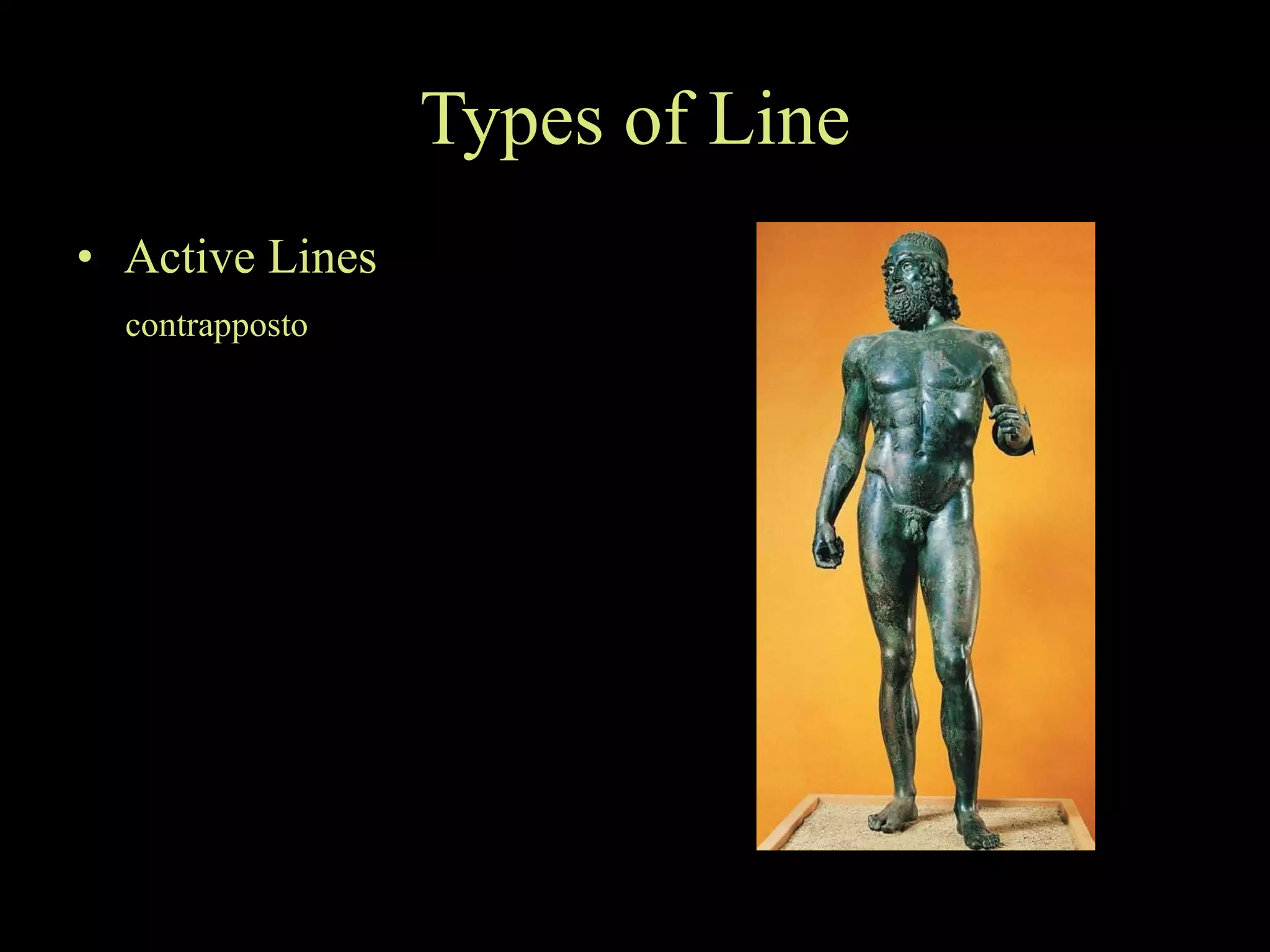 Types of Line Active Lines contrapposto 