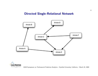 6

       Directed Single-Relational Network

                                                     Article-D
            A...