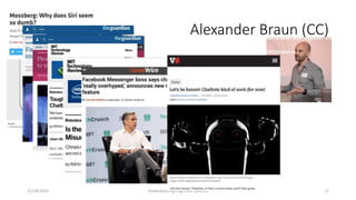 Alexander Braun (CC)
11/18/2016 Understanding Cognitive Systems 17
 