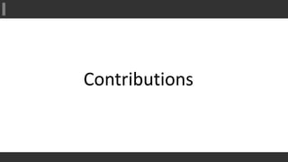 Contributions
 