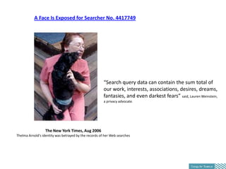 A Face Is Exposed for Searcher No. 4417749




                                                       “Search query data c...