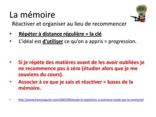 La mémoire
concrètement
 