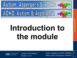 Introduction to the module 