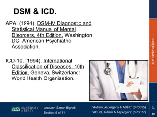 Section 5 - Classification, Diagnosis and Assessment | PPT