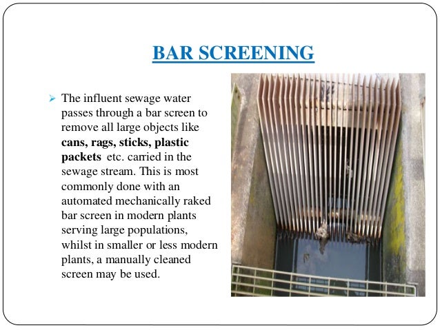 design of 210 mld sewage treatment plant design criteria for screen chamber