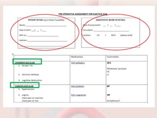 Preop assessment of AAA | PPTX