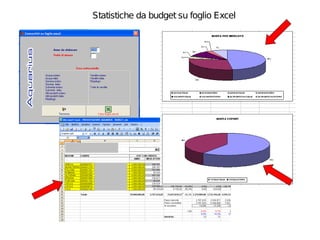 Statistiche da budget su foglio Excel
 
