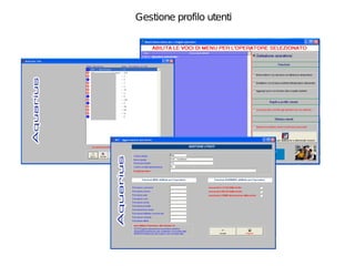 Gestione profilo utenti
 