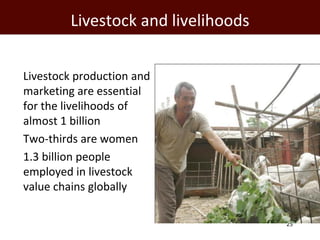 The global livestock agenda: Opportunities and challenges  