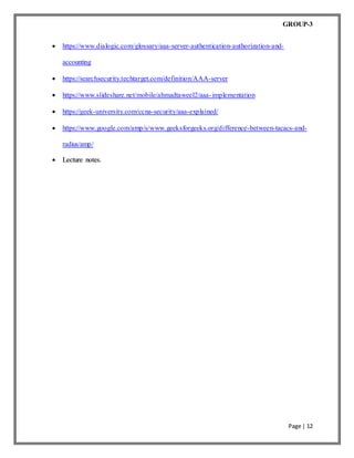 AAA server | DOCX
