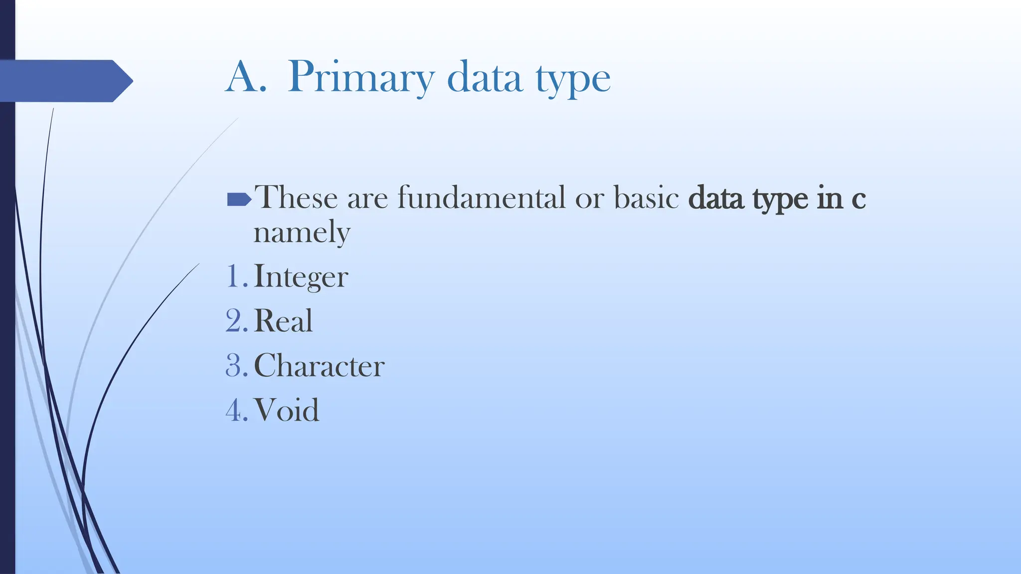 data types in c programming language in detail | PPT