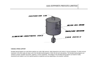Spring Supports System - Catalouge- AAA Supports Pvt. Ltd. | PDF