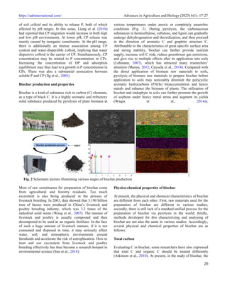 Production and physico-chemical properties of biochar and its impact on ...