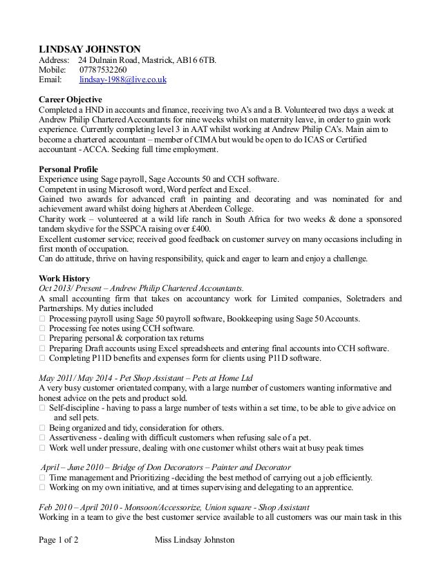 Cv Acc