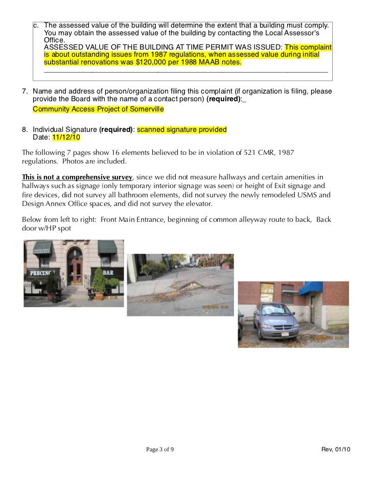 MA AAB Complaint 66 70 Union Square Plaza Building