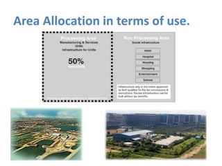 Area Allocation in terms of use.
 