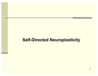 Self-Directed Neuroplasticity




                                12
 