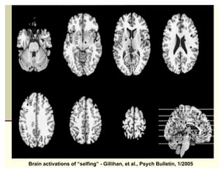 15

Brain activations of “selfing” - Gillihan, et al., Psych Bulletin, 1/2005
 