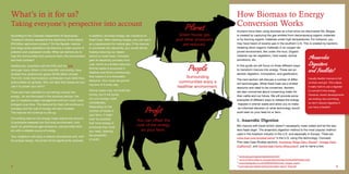 According to the Colorado Department of Agriculture,
“livestock industry represents the backbone of the state’s
$16 billion agriculture industry.” On the flipside, manure
from large scale operations has become a major source of
pollution and unpleasant smells. What can farmers do to
help the communities that surround them, the environment,
and their pockets?
Additionally, scientists with the EPA and the U.N.,
amongst many others in the scientific community, have
studied how greenhouse gases (GHG) affect climate.
The U.N. notes that livestock contributes more GHG than
automobiles do globally. Why not take that headache and
use it to power your farm?
There are many benefits to converting manure into
energy. As we discussed in the previous section, the
law on livestock waste management will turn much more
stringent over time. The demand for food will continue to
increase and the cost of energy will also increase.
The manure will continue to pile up.
Converting manure into energy helps reduce the amount
of pollutants released into the local environment, cuts
down on greenhouse gas emissions, and provides farm-
ers with a reliable source of energy.
Your neighbors will enjoy a cleaner atmosphere and, with
the proper design, the smell will be significantly reduced.
In addition, biomass energy can conserve on
fossil fuels. After cleaning biogas, you can use it
as a replacement for natural gas. If the manure
is converted into electricity, you would still be
helping reducing our depen-
dence on fossil fuels. Colorado
gets its electricity primarily from
coal, which is a limited resource.
Animal waste is produced in
feedlots and farms continuously,
that means it is a renewable
resource. Your cows are provid-
ing tons of it every day.
Animal waste may not smell like
money, but it will surely
cut your energy costs
considerably.
Depending on the
number of heads in
your farm, it might
even be possible
that more energy is
produced than what
you need, opening
the possibility
of profit.
What’s in it for us?
Taking everyone’s perspective into account
Planet
Green house gas
and other emissions
are reduced.
How Biomass to Energy
Conversion Works
Humans have been using biomass as a fuel since we discovered fire. Biogas
is created by capturing the gas emitted from decomposing organic materials
or by burning organic materials under high temperatures. For instance, you
may have heard of swamp gas in the southern U.S. This is created by bacteria
breaking down organic materials in an oxygen de-
prived environment, like under the mud. Organic
material can be vegetation, food waste, animal
excretions, etc.
In this guide we will focus on three different ways
to transform manure into energy. These are an-
aerobic digestion, incineration, and gasification.
The next section will discuss a number of differ-
ent technologies. While fossil fuels are a limited
resource and need to be conserved, farmers
are also concerned about conserving water for
their cattle and our future. We will provide some
examples of different ways to release the energy
trapped in animal waste and allow you to make
an informed decision on what technology would
work best on your feed lot or farm.
1. Anaerobic Digestion
Mix manure with liquid (which doesn’t necessarily mean water) and let the bac-
teria feast begin. The anaerobic digestion method is the most popular method
used in the livestock industry in the U.S. and especially in Europe. There are
more than one hundred farms3
in the U.S. using this technology: Colorado
Pork (see Case Studies section), Huckabay Ridge Dairy (Texas)4
, Vintage Dairy
(California)5
, and Gordondale Farms (Wisconsin)6
, just to name a few.
3
www.epa.gov/agstar/operational.html
4
www.window.state.tx.us/specialrpt/energy/renewable/feedlot.php
5
www.theregister.co.uk/2008/03/05/bovine_biogas_plant/
6
www.epa.gov/agstar/pdf/gordondale_report_final.pdf
Profit
You can offset the
cost of the energy
on your farm.
People
Surrounding
communities enjoy a
healthier environment.
Anaerobic
Digesters
and Feedlots!
Usually feedlot manure is full
of straw and grit. This makes
it really hard to use a digester
to convert it into energy.
However, recent developments
are looking very promising,
so don’t discard digesters if
you have a feedlot!
4 5
 
