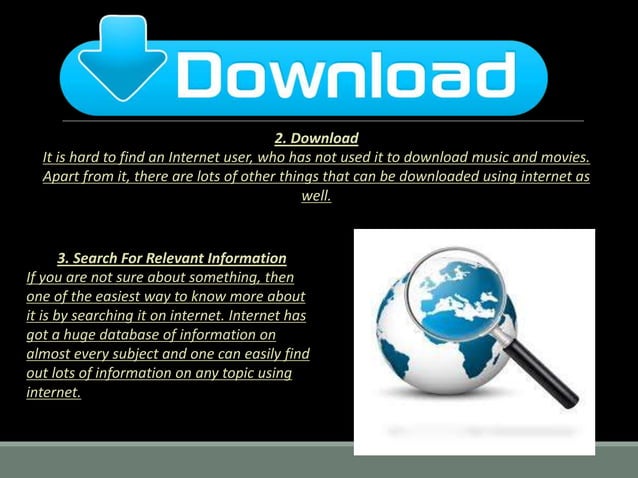 Computer Assignment Topic-Internet | PPT
