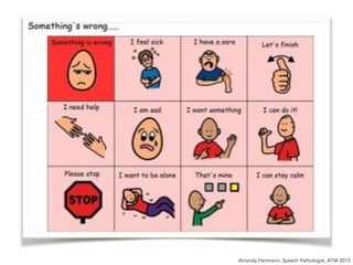 Amanda Hartmann, Speech Pathologist, ATIA 2015
 