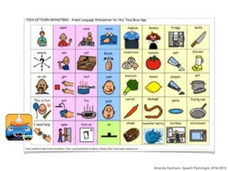 Amanda Hartmann, Speech Pathologist, ATIA 2015
 