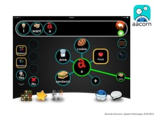 Amanda Hartmann, Speech Pathologist, ATIA 2015
aacorn
 