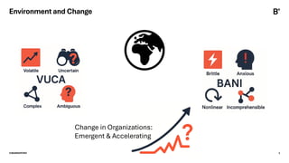 ©BEARINGPOINT 3
Environment and Change
Change in Organizations:
Emergent & Accelerating
 