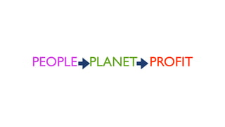 PEOPLE - PLANET - PROFIT
 