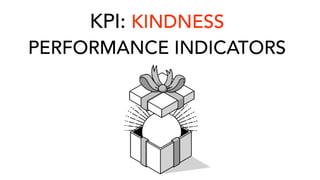 KPI: KINDNESS
PERFORMANCE INDICATORS
 