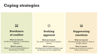 Coping strategies
 