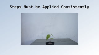 Steps Must be Applied Consistently
Steps Must be Applied Consistently
 