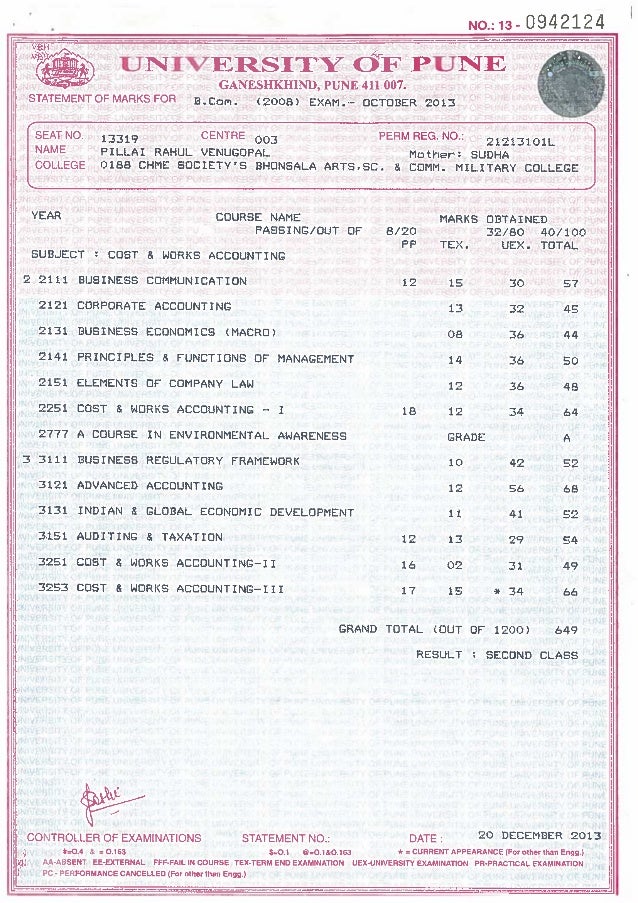 S Y And T Y BCOM Marksheet s-y-and-t-y-bcom-marksheet