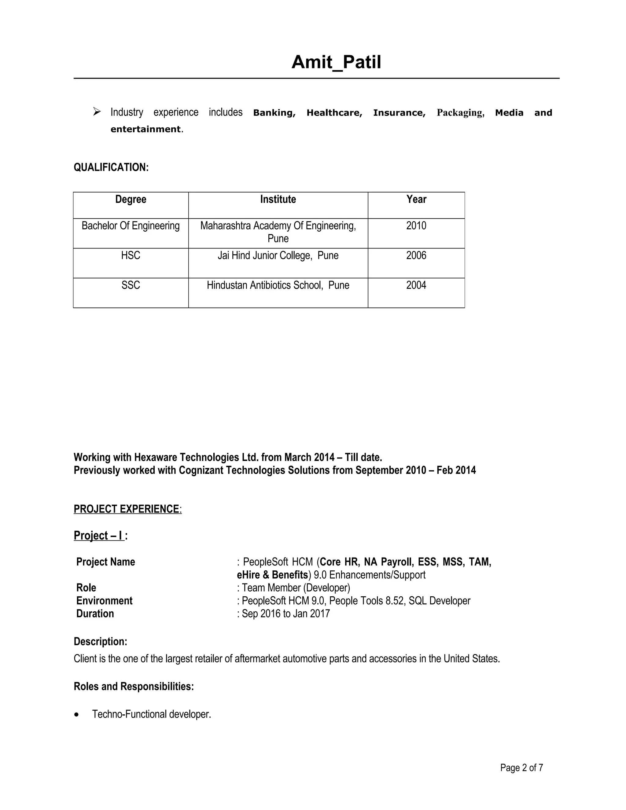 Amit_Patil_Resume | PDF