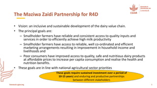 Accelerating sustainable smallholder dairy value chain development in Tanzania