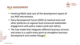 Accelerating sustainable smallholder dairy value chain development in Tanzania