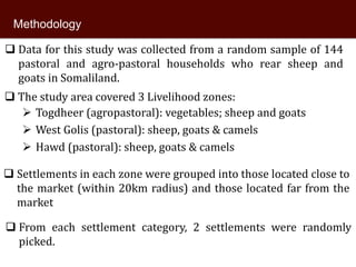 Knowledge of livestock grading and market participation among small ruminant producers in northern Somalia 