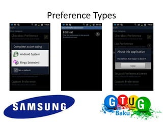 Preference Types
 
