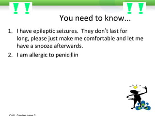 CALL Centre page 3I love my FamilyI like to talk about them so you need to know who everybody isThis is my Mum and DadAnd my sister Larissa.